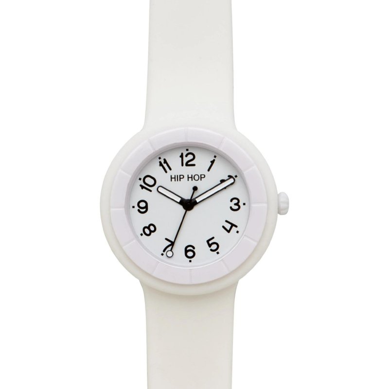 Hip Hop - Hero.Dot - Orologio Silicone Bianco