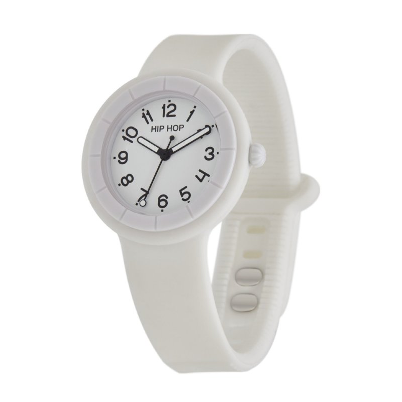 Hip Hop - Hero.Dot - Orologio Silicone Bianco