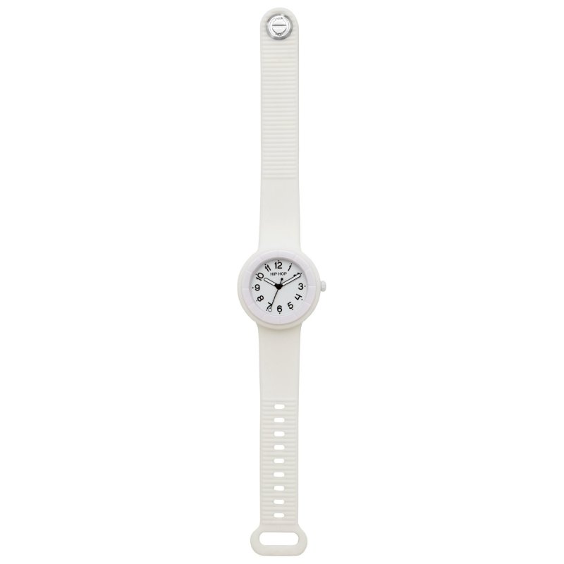 Hip Hop - Hero.Dot - Orologio Silicone Bianco