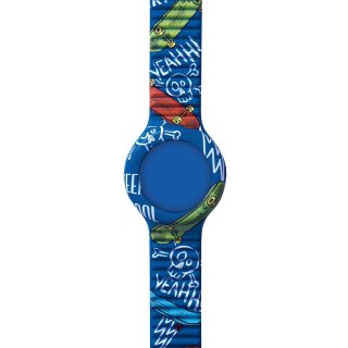 Hip Hop - Cinturino Kids Fun - Silicone Stampato - Blu