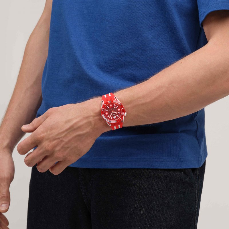 Swatch - Lion'S Mane - Orologio Subacqueo - Rosso
