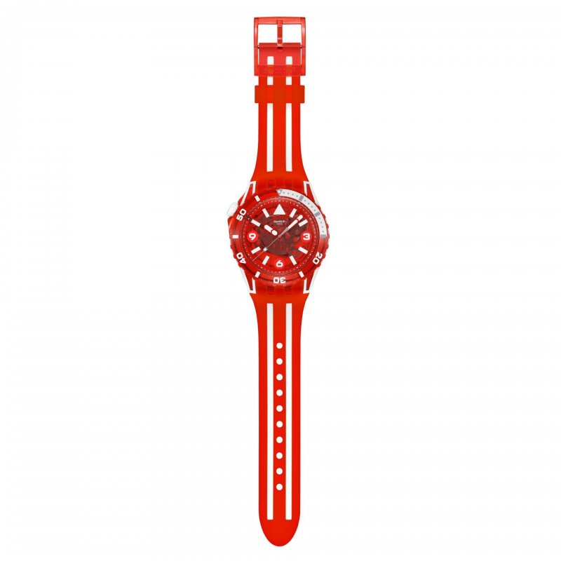 Swatch - Lion'S Mane - Orologio Subacqueo - Rosso