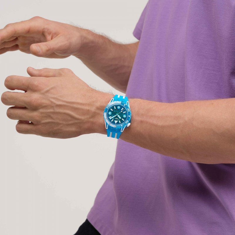 Swatch - Blue Fire - Orologio Subacqueo - Blu
