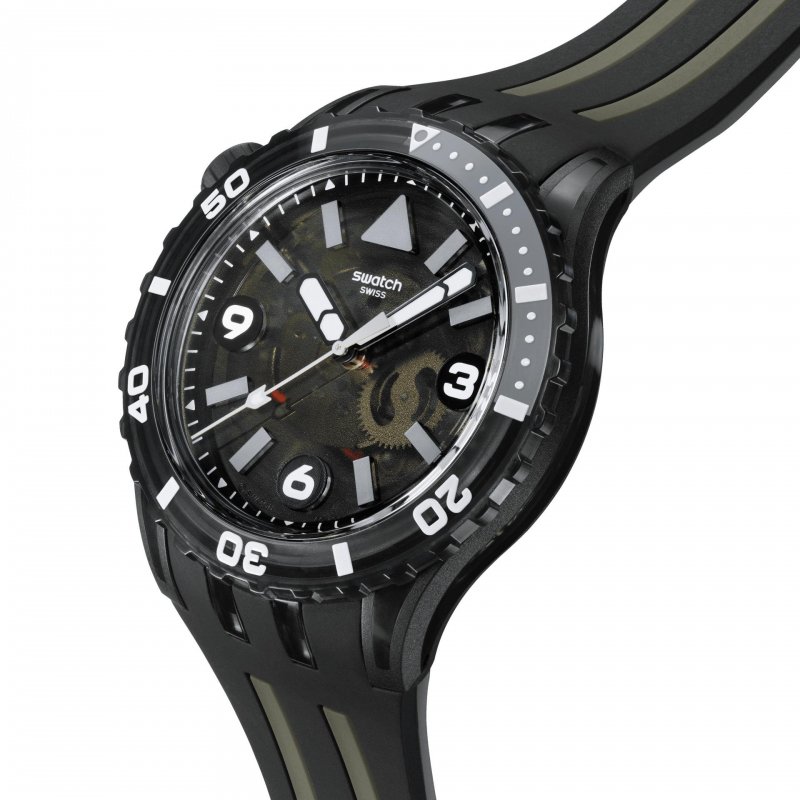Swatch - Black Sea Nettle - Orologio Subacqueo - Nero