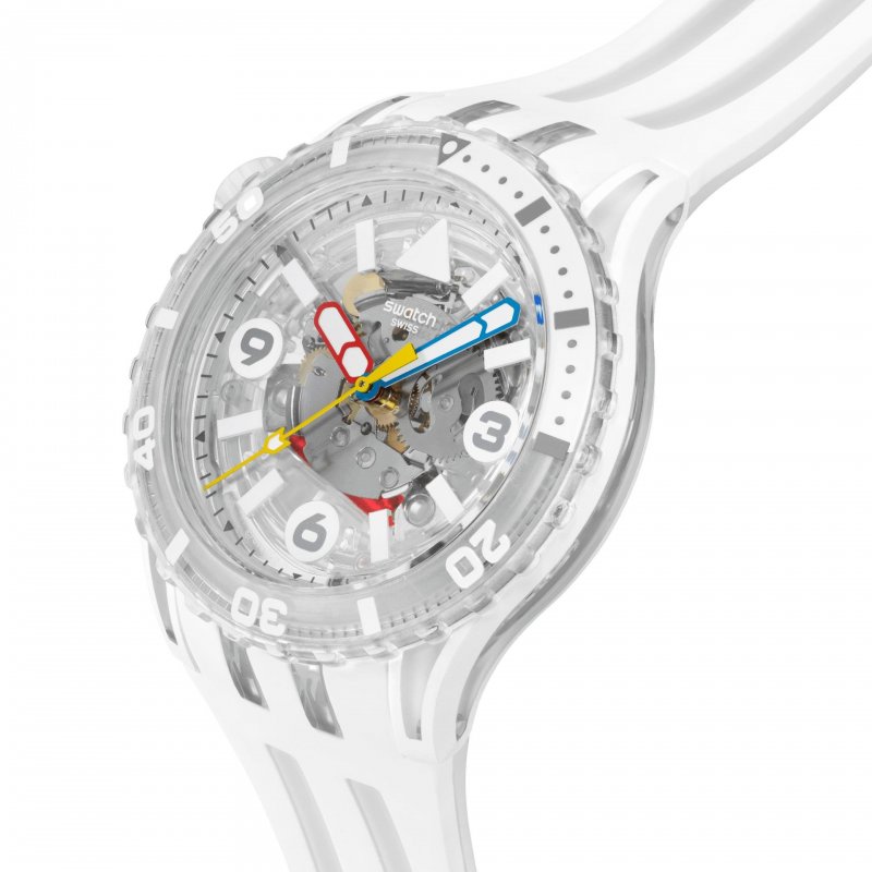 Swatch - Aurelia Aurita - Orologio Subacqueo Bianco
