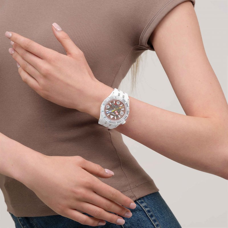 Swatch - Aurelia Aurita - Orologio Subacqueo Bianco