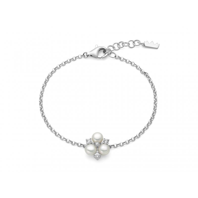 Miluna - Bracciale Bouquet - Perle E Argento