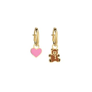 Le Bebè - Orecchini Toys - Oro Giallo - Cuore E Orsetto