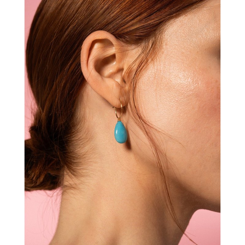 Rue Des Mille - Charm Goccia Giada Sky - Argento 925
