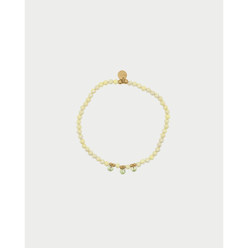 Rue Des Mille - Bracciale Elastico - Zirconi Milky