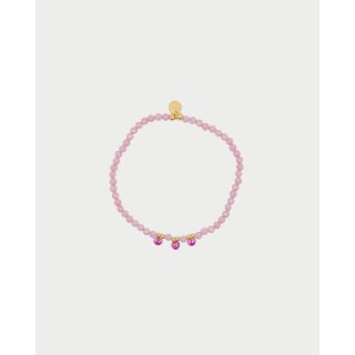 Rue Des Mille - Bracciale Elastico - Zirconi Milky