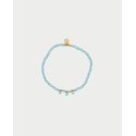 Rue Des Mille - Bracciale Elastico Zirconi Milky - Argento