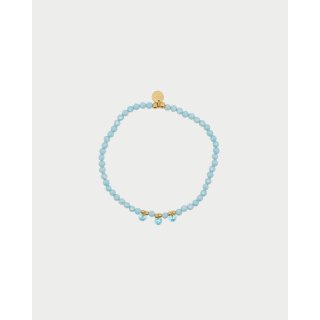 Rue Des Mille - Bracciale Elastico Zirconi Milky - Argento