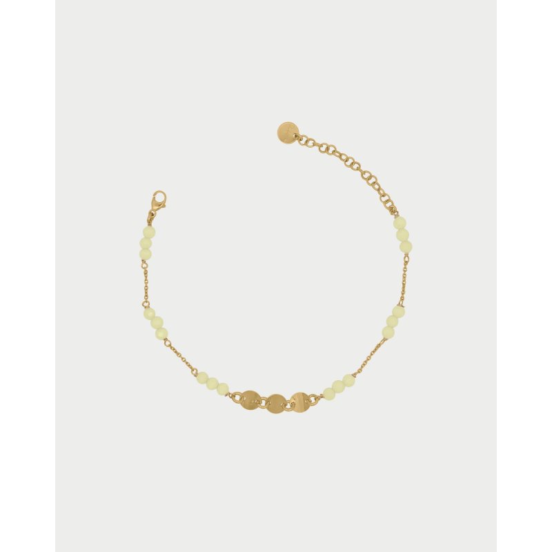 Rue Des Mille - Bracciale Catena - Zirconi Milky - Medaglie
