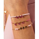Rue Des Mille - Bracciale Catena - Zirconi Milky - Medaglie