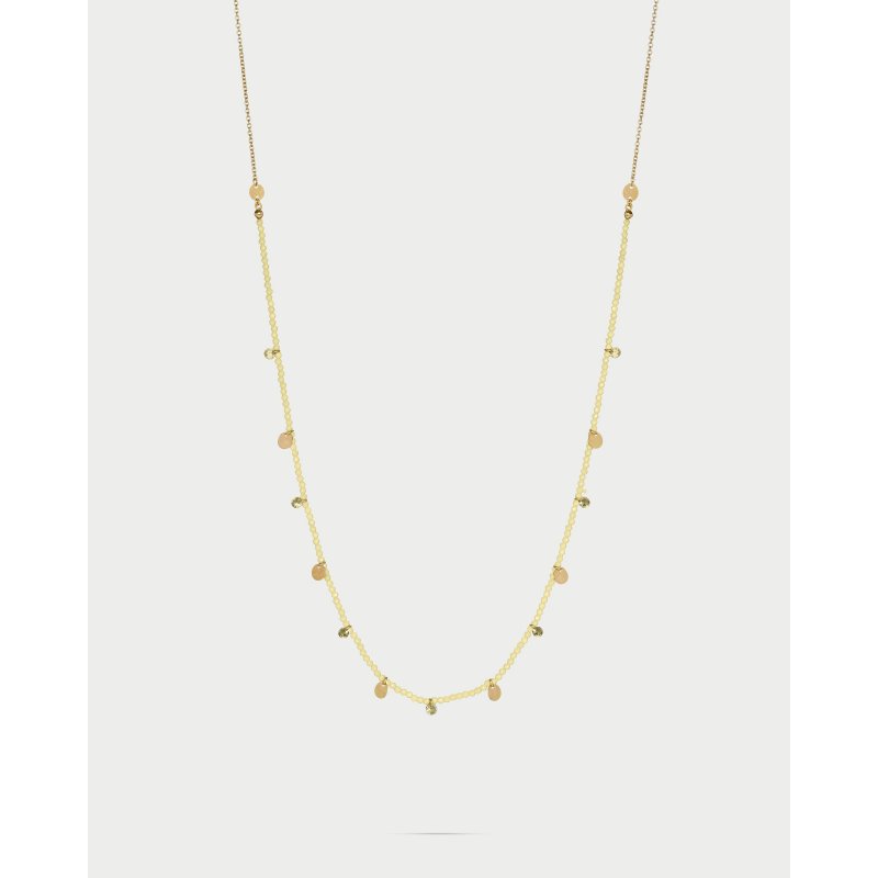 Rue Des Mille - Collana Zirconi Milky - Argento Dorato
