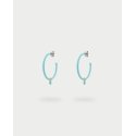 Rue Des Mille - Orecchini Hoops Verniciati - Zircone