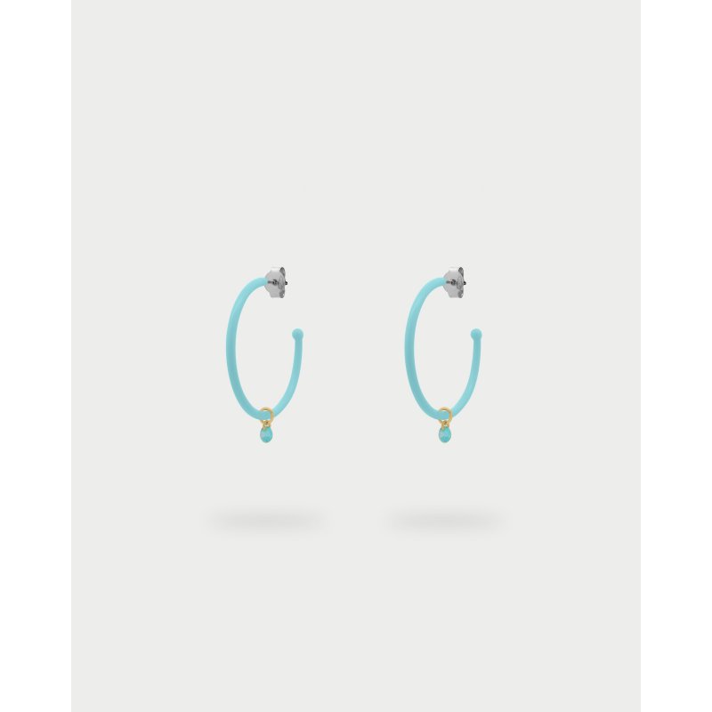 Rue Des Mille - Orecchini Hoops Verniciati - Zircone