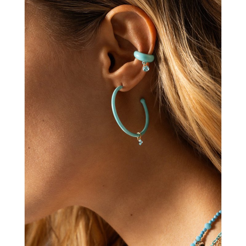 Rue Des Mille - Orecchini Hoops Verniciati - Zircone