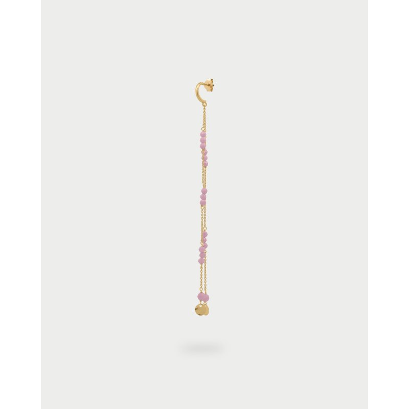 Rue Des Mille - Mono-Orecchino Doppia Catena - Oro 18Kt