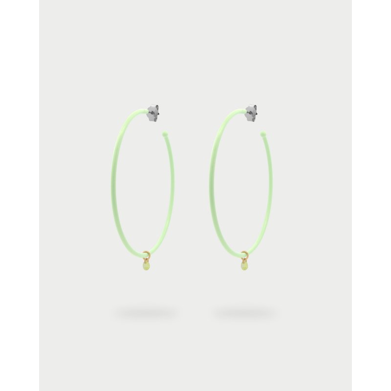 Rue Des Mille - Orecchini Hoops Big Verniciati - Zircone