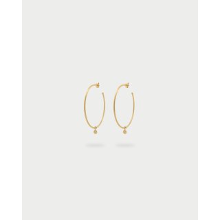 Rue Des Mille - Orecchini Hoops Medium Classic - Argento - Oro