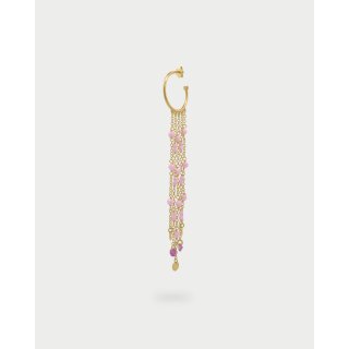 Rue Des Mille - Mono-Orecchino Hoop - Argento 925 - Oro 18Kt