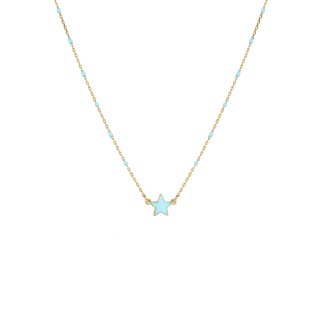Rue Des Mille - Girocollo Stella Smaltata - Oro 18Kt