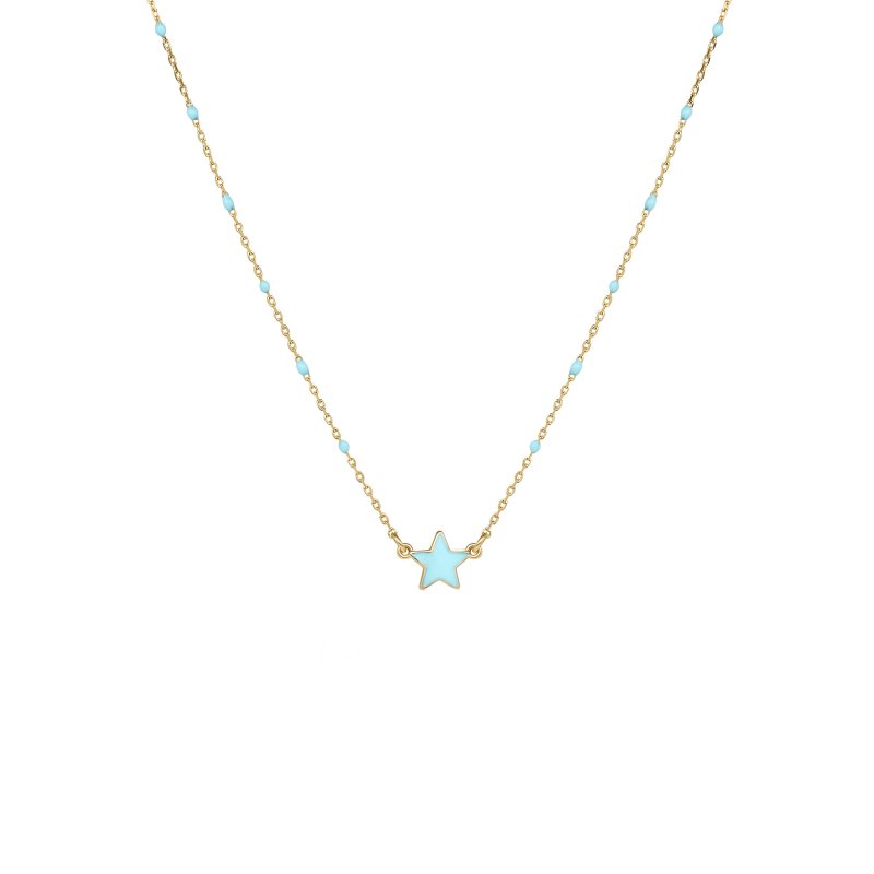 Rue Des Mille - Girocollo Stella Smaltata - Oro 18Kt