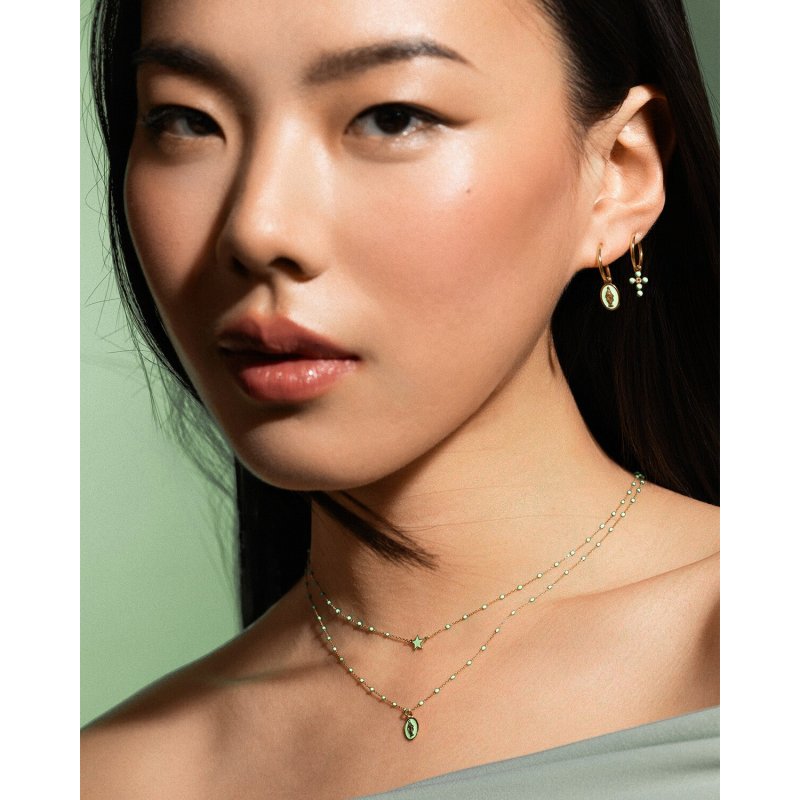 Rue Des Mille - Girocollo Stella Smaltata - Oro 18Kt