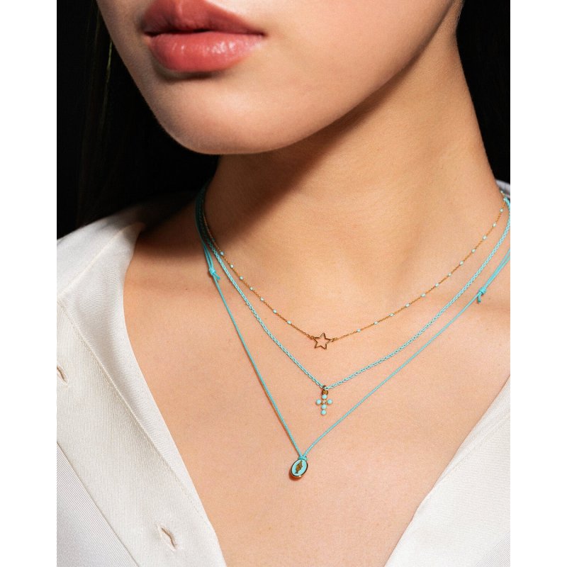 Rue Des Mille - Girocollo Stella - Oro 18Kt - Design Unico