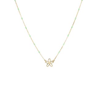 Rue Des Mille - Girocollo Fiore - Oro 18Kt - Smaltato