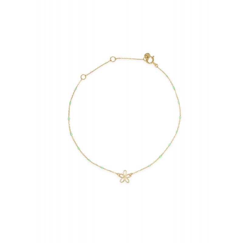 Rue Des Mille - Bracciale Fiore - Oro 18Kt - Smaltato