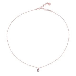Rue Des Mille - Girocollo Lettera - Argento 925 - Zirconi