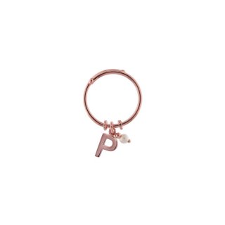 Rue Des Mille - Anello Rigido Lettera E - Argento 925