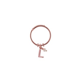 Rue Des Mille - Anello Rigido Lettera E - Argento 925