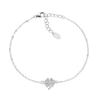 Amen - Bracciale Quadrifoglio - Zirconi Bianchi - Donna