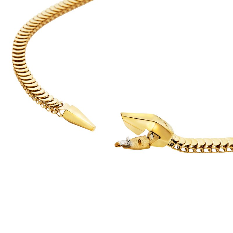 Breil - Collana Hypnotic - Acciaio Oro - Design Unico