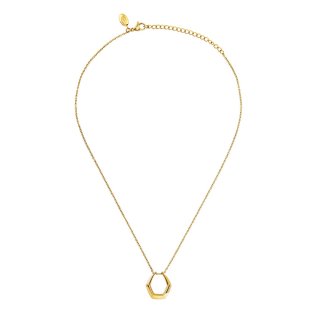 Breil Tribe - Collana Hypnotic - Acciaio Oro - Design Esagonale