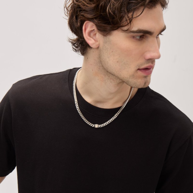 Breil Tribe - Collana Crossroads - Acciaio Satinato - Cubic Zirconia
