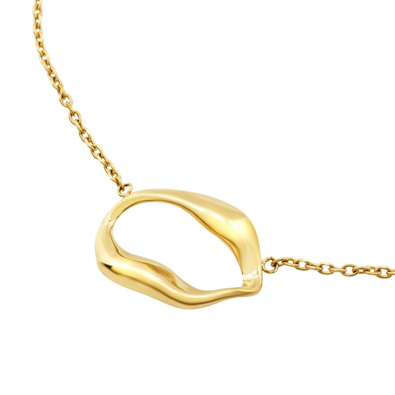 Breil Tribe - Collana Alchemy - Acciaio Dorato - Design Minimal