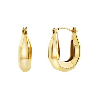 Breil Tribe - Orecchini Hypnotic - Acciaio Oro - Design Esagonale