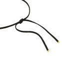 Breil - Choker Big Heart - Acciaio Dorato - Camoscio Nero