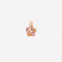 Dodo - Ciondolo Fiore Oro Rosa - Zaffiri Rosa - Zaffiri Arancio