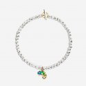 Dodo - Ciondolo Camaleonte Oro Rosa - Smalto Verde Perlato