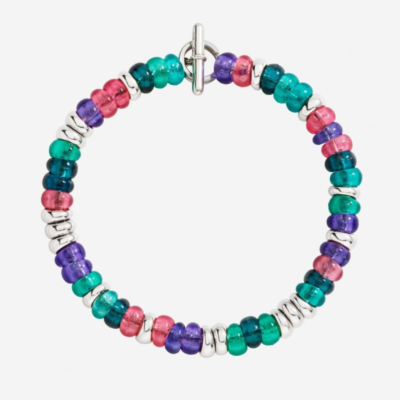 Dodo - Bracciale Rondelle - Argento 925 - Plastica Riciclata
