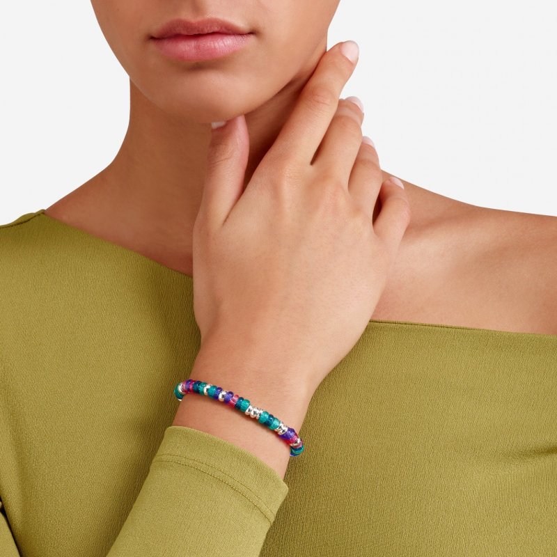 Dodo - Bracciale Rondelle - Argento 925 - Plastica Riciclata
