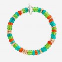 Dodo - Bracciale Rondelle - Argento Dorato - Plastica Riciclata