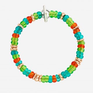 Dodo - Bracciale Rondelle - Argento Dorato - Plastica Riciclata