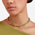 Dodo - Bracciale Rondelle - Argento Dorato - Plastica Riciclata